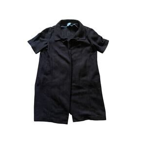 Simply Vera, Vera Wang Womens/Teen Black Short Sleeve Coat Jacket Size Large